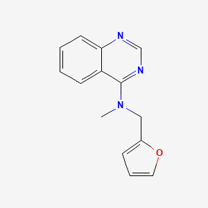 molecular formula C14H13N3O B7473861 N-(furan-2-ylmethyl)-N-methylquinazolin-4-amine 