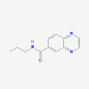 molecular formula C12H13N3O B7473869 N-丙基喹喔啉-6-甲酰胺 