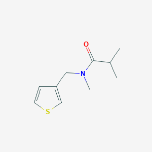 molecular formula C10H15NOS B7473904 N,2-dimethyl-N-(thiophen-3-ylmethyl)propanamide 