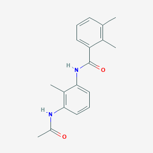 molecular formula C18H20N2O2 B7473937 N-(3-acetamido-2-methylphenyl)-2,3-dimethylbenzamide 