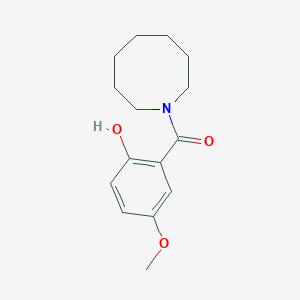 molecular formula C15H21NO3 B7473971 Azocan-1-yl-(2-hydroxy-5-methoxyphenyl)methanone 