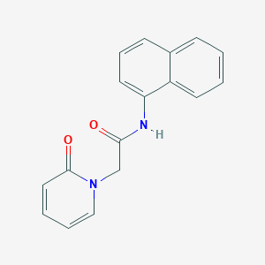 molecular formula C17H14N2O2 B7474016 N-naphthalen-1-yl-2-(2-oxopyridin-1-yl)acetamide 