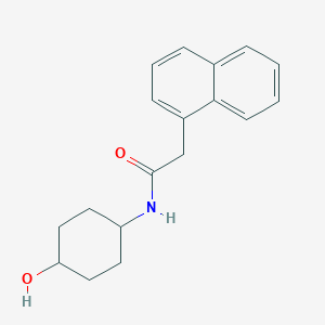 molecular formula C18H21NO2 B7474035 N-(4-hydroxycyclohexyl)-2-naphthalen-1-ylacetamide 