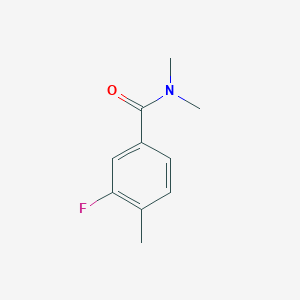 molecular formula C10H12FNO B7474080 3-fluoro-N,N,4-trimethylbenzamide 