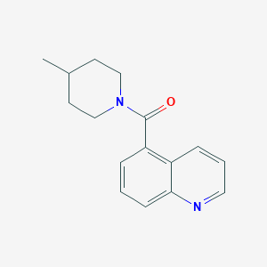 molecular formula C16H18N2O B7474120 (4-Methylpiperidin-1-yl)-quinolin-5-ylmethanone 