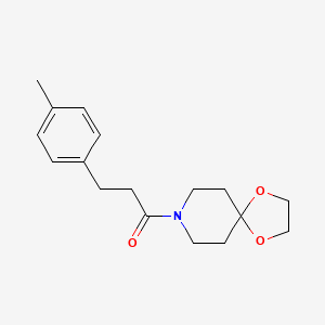 molecular formula C17H23NO3 B7474130 1-(1,4-Dioxa-8-azaspiro[4.5]decan-8-yl)-3-(4-methylphenyl)propan-1-one 
