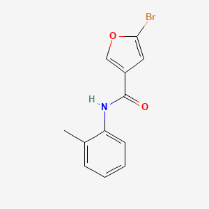 molecular formula C12H10BrNO2 B7474196 5-bromo-N-(2-methylphenyl)furan-3-carboxamide 