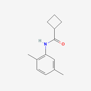 molecular formula C13H17NO B7474224 N-(2,5-dimethylphenyl)cyclobutanecarboxamide 
