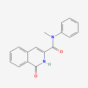 molecular formula C17H14N2O2 B7474225 N-methyl-1-oxo-N-phenyl-2H-isoquinoline-3-carboxamide 