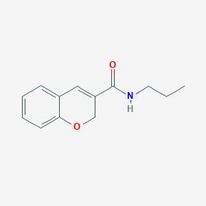 molecular formula C13H15NO2 B7474254 N-丙基-2H-苯并色烯-3-甲酰胺 