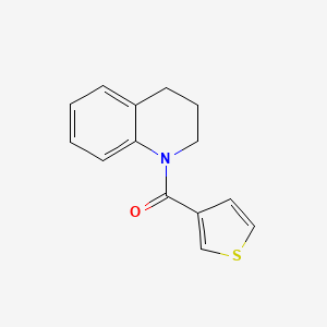molecular formula C14H13NOS B7474330 3,4-dihydro-2H-quinolin-1-yl(thiophen-3-yl)methanone 