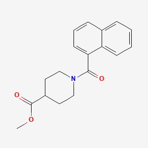 molecular formula C18H19NO3 B7474335 Methyl 1-(naphthalene-1-carbonyl)piperidine-4-carboxylate 