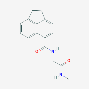 molecular formula C16H16N2O2 B7474396 N-[2-(methylamino)-2-oxoethyl]-1,2-dihydroacenaphthylene-5-carboxamide 