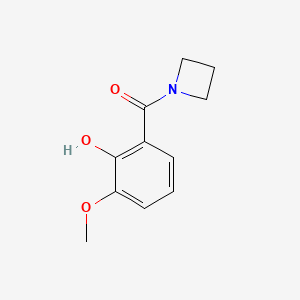 molecular formula C11H13NO3 B7474424 Azetidin-1-yl-(2-hydroxy-3-methoxyphenyl)methanone 