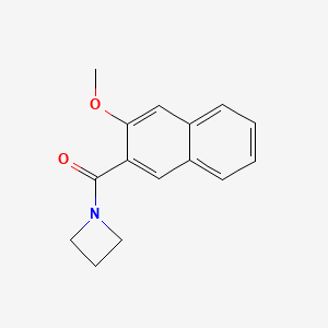 molecular formula C15H15NO2 B7474431 Azetidin-1-yl-(3-methoxynaphthalen-2-yl)methanone 