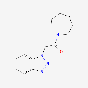 molecular formula C14H18N4O B7474461 1-(azepan-1-yl)-2-(1H-benzotriazol-1-yl)ethanone 