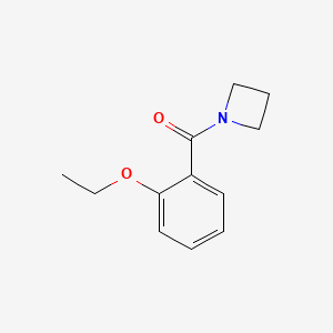 molecular formula C12H15NO2 B7474516 Azetidin-1-yl-(2-ethoxyphenyl)methanone 
