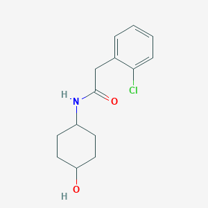 molecular formula C14H18ClNO2 B7474523 2-(2-chlorophenyl)-N-(4-hydroxycyclohexyl)acetamide 
