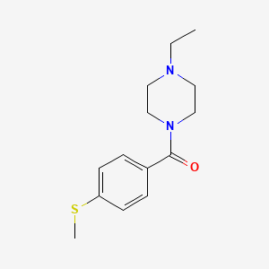 molecular formula C14H20N2OS B7474531 (4-Ethylpiperazin-1-yl)-(4-methylsulfanylphenyl)methanone 