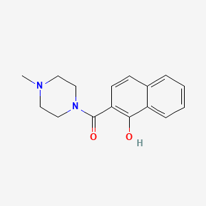 molecular formula C16H18N2O2 B7474536 (1-Hydroxynaphthalen-2-yl)-(4-methylpiperazin-1-yl)methanone 