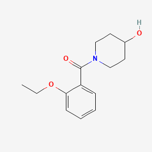 molecular formula C14H19NO3 B7474553 (2-Ethoxyphenyl)-(4-hydroxypiperidin-1-yl)methanone 