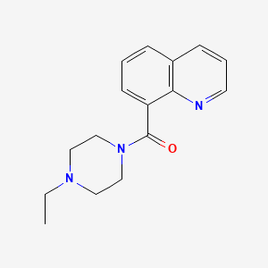 molecular formula C16H19N3O B7474575 (4-Ethylpiperazin-1-yl)-quinolin-8-ylmethanone 