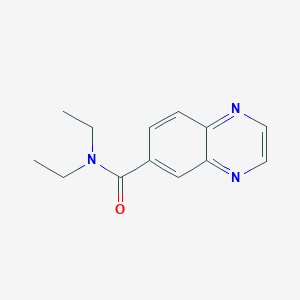 molecular formula C13H15N3O B7474595 N,N-diethylquinoxaline-6-carboxamide 