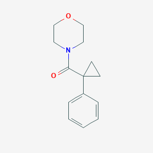 molecular formula C14H17NO2 B7474610 Morpholin-4-yl-(1-phenylcyclopropyl)methanone 