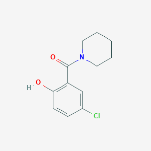 molecular formula C12H14ClNO2 B7474627 N-(5-Chlorosalicyloyl)Piperidine 