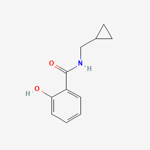 molecular formula C11H13NO2 B7474634 N-(cyclopropylmethyl)-2-hydroxybenzamide 
