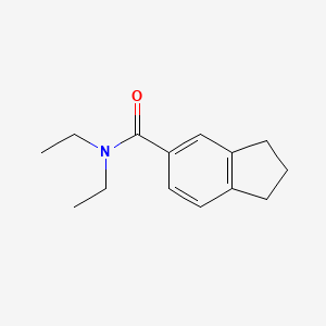 molecular formula C14H19NO B7474804 N,N-diethyl-2,3-dihydro-1H-indene-5-carboxamide 