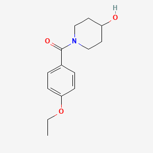 molecular formula C14H19NO3 B7474812 (4-Ethoxyphenyl)-(4-hydroxypiperidin-1-yl)methanone 