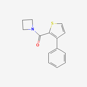molecular formula C14H13NOS B7474911 Azetidin-1-yl-(3-phenylthiophen-2-yl)methanone 