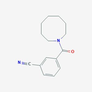 molecular formula C15H18N2O B7474963 3-(Azocane-1-carbonyl)benzonitrile 