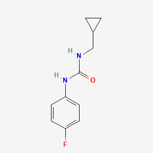 molecular formula C11H13FN2O B7474964 1-(Cyclopropylmethyl)-3-(4-fluorophenyl)urea 