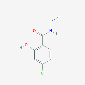 molecular formula C9H10ClNO2 B7474995 4-chloro-N-ethyl-2-hydroxybenzamide 