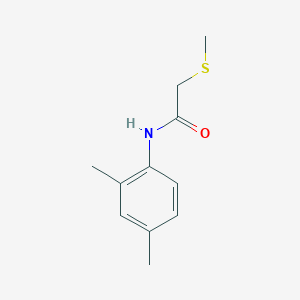 molecular formula C11H15NOS B7475042 N-(2,4-Dimethylphenyl)-2-(methylsulfanyl)acetamide 