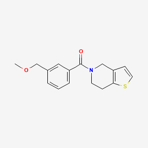 molecular formula C16H17NO2S B7475060 6,7-dihydro-4H-thieno[3,2-c]pyridin-5-yl-[3-(methoxymethyl)phenyl]methanone 