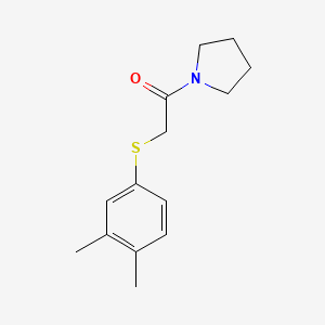 2-(3,4-Dimethylphenyl)sulfanyl-1-pyrrolidin-1-ylethanone