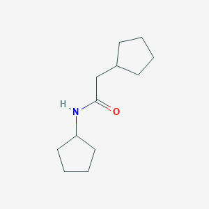 molecular formula C12H21NO B7475095 N,2-dicyclopentylacetamide 