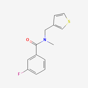molecular formula C13H12FNOS B7475142 3-fluoro-N-methyl-N-(thiophen-3-ylmethyl)benzamide 