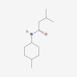 molecular formula C12H23NO B7475152 3-methyl-N-(4-methylcyclohexyl)butanamide 
