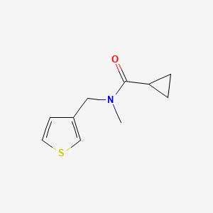 molecular formula C10H13NOS B7475156 N-methyl-N-(thiophen-3-ylmethyl)cyclopropanecarboxamide 
