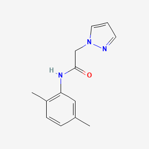 molecular formula C13H15N3O B7475170 N-(2,5-dimethylphenyl)-2-pyrazol-1-ylacetamide 
