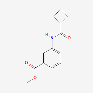 molecular formula C13H15NO3 B7475176 Methyl 3-(cyclobutanecarbonylamino)benzoate 