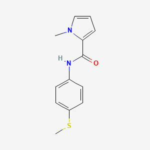 molecular formula C13H14N2OS B7475189 1-methyl-N-(4-methylsulfanylphenyl)pyrrole-2-carboxamide 