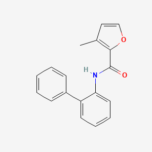 molecular formula C18H15NO2 B7475195 3-methyl-N-(2-phenylphenyl)furan-2-carboxamide 