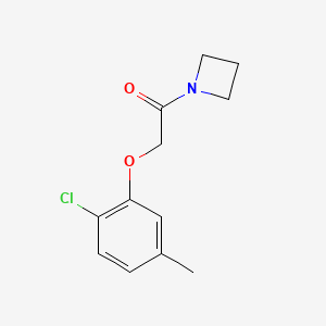 molecular formula C12H14ClNO2 B7475220 1-(Azetidin-1-yl)-2-(2-chloro-5-methylphenoxy)ethanone 