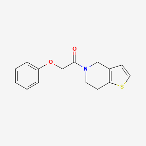 molecular formula C15H15NO2S B7475228 1-(6,7-dihydro-4H-thieno[3,2-c]pyridin-5-yl)-2-phenoxyethanone 