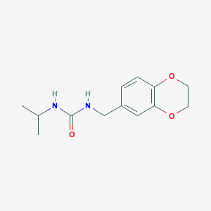 molecular formula C13H18N2O3 B7475247 1-(2,3-Dihydro-1,4-benzodioxin-6-ylmethyl)-3-propan-2-ylurea 